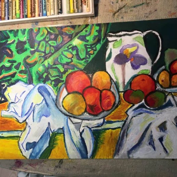 Still life painting by a 9 years old student, by Arty Amber