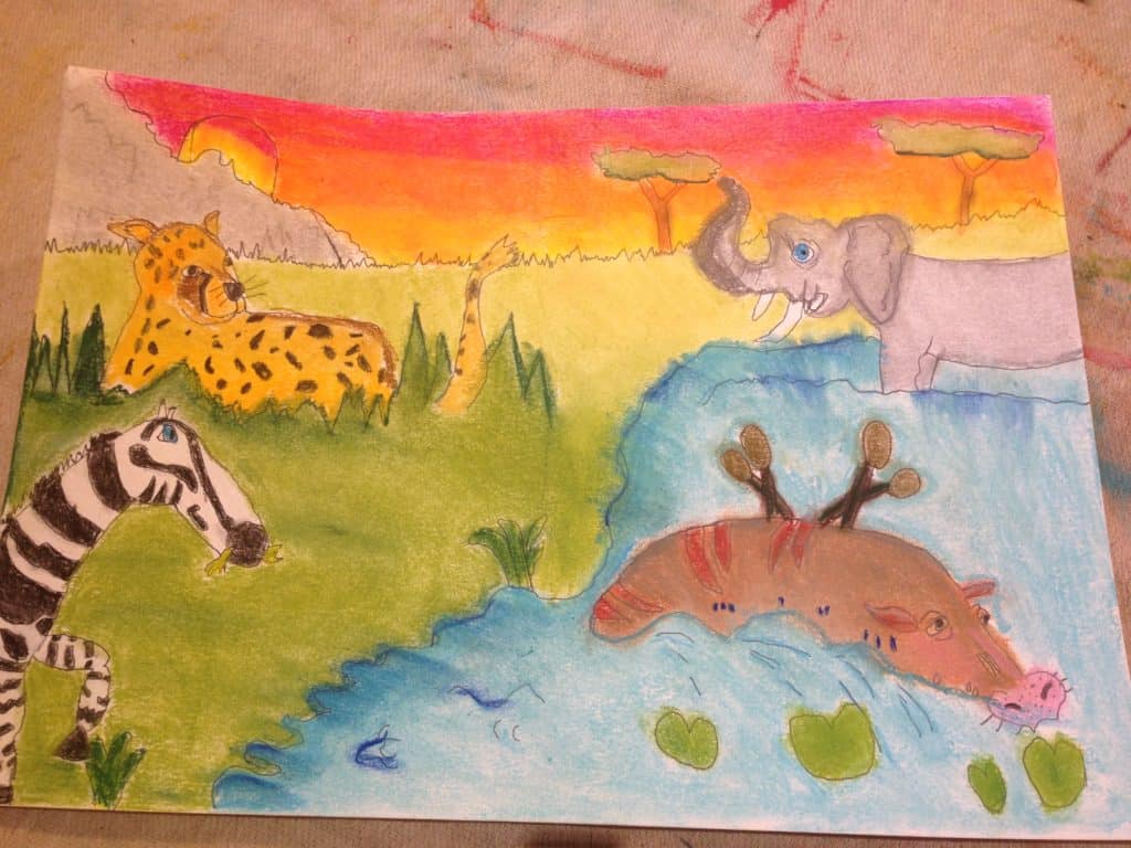 Drawing by a 8 years old child