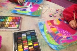 Art Club in progress