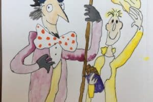 Quentin Blake inspired drawings