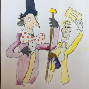 Quentin Blake inspired drawings
