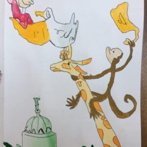 Quentin Blake . Made by a 9 years old child