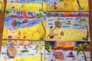 Holiday club artworks