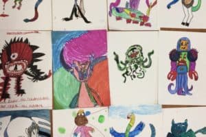 Monsters holiday art club