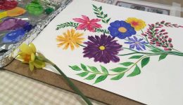 Adult art classes - flowers- by Arty Amber